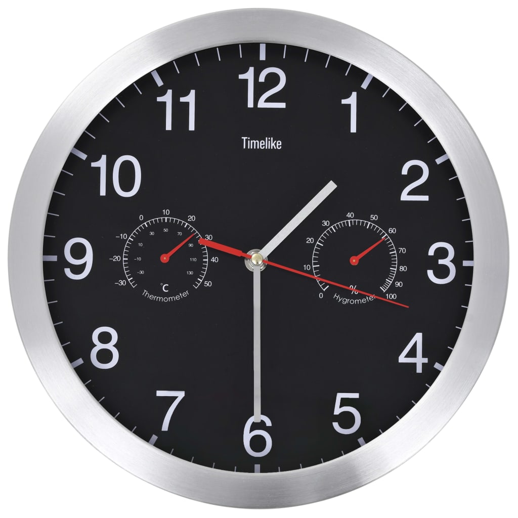 Wall Clock With Quartz Movement Hygrometer Thermometer