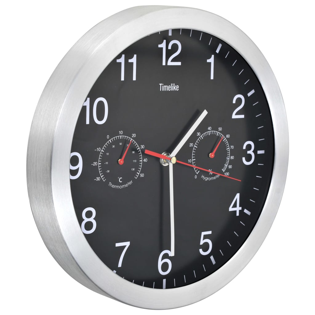 Wall Clock With Quartz Movement Hygrometer Thermometer