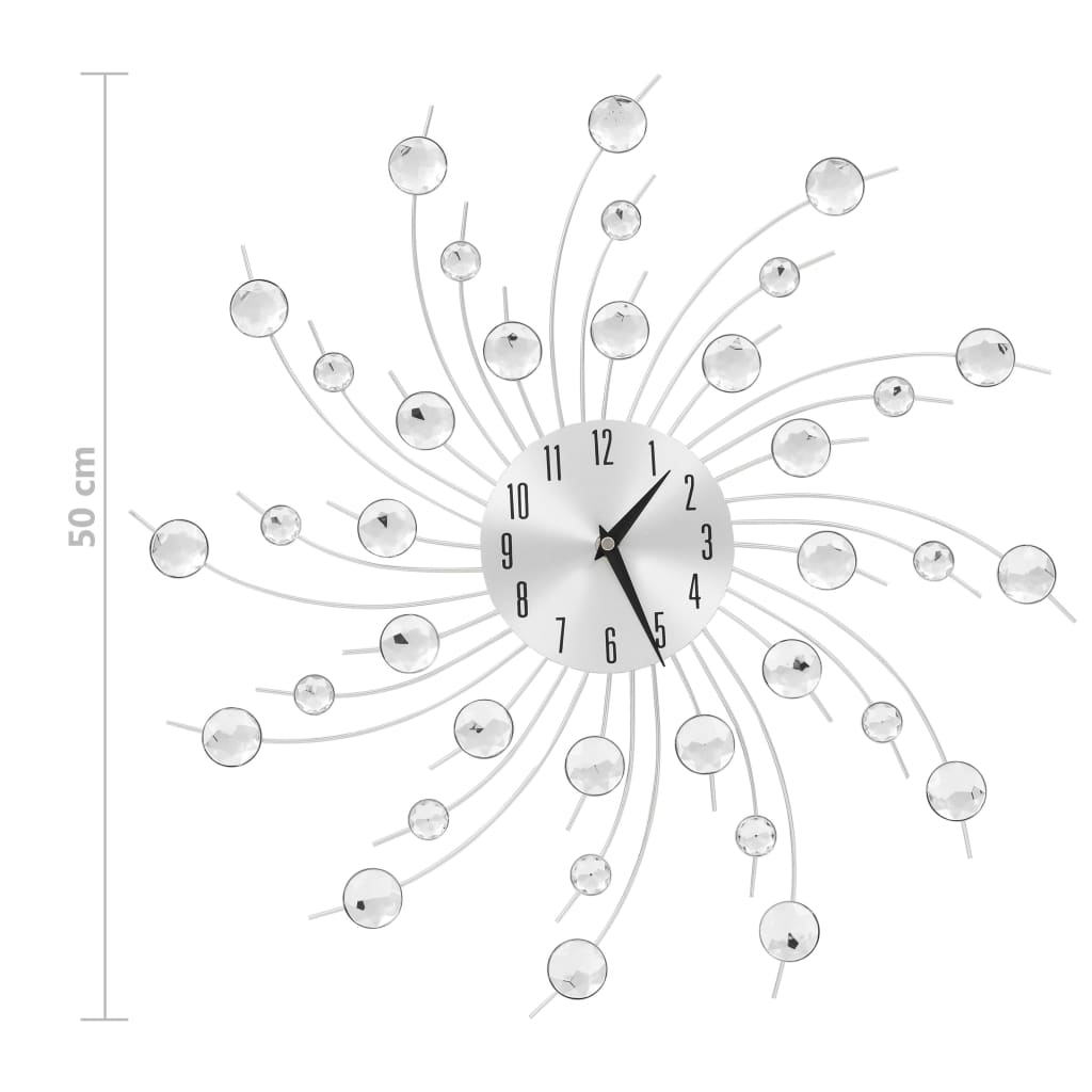 Wall Clock With Quartz Movement Modern Design 50 Cm