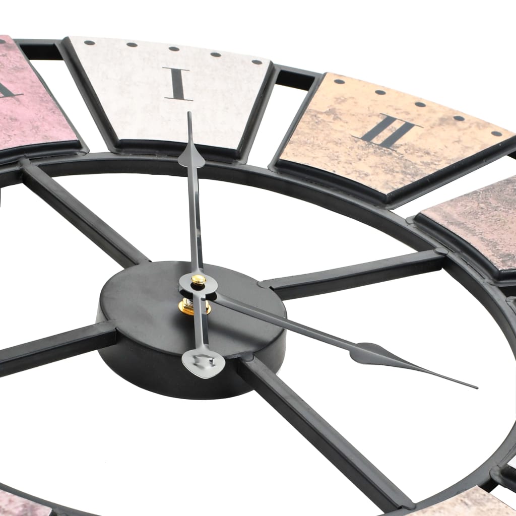 Vintage Wall Clock With Quartz Movement 60 Cm Xxl