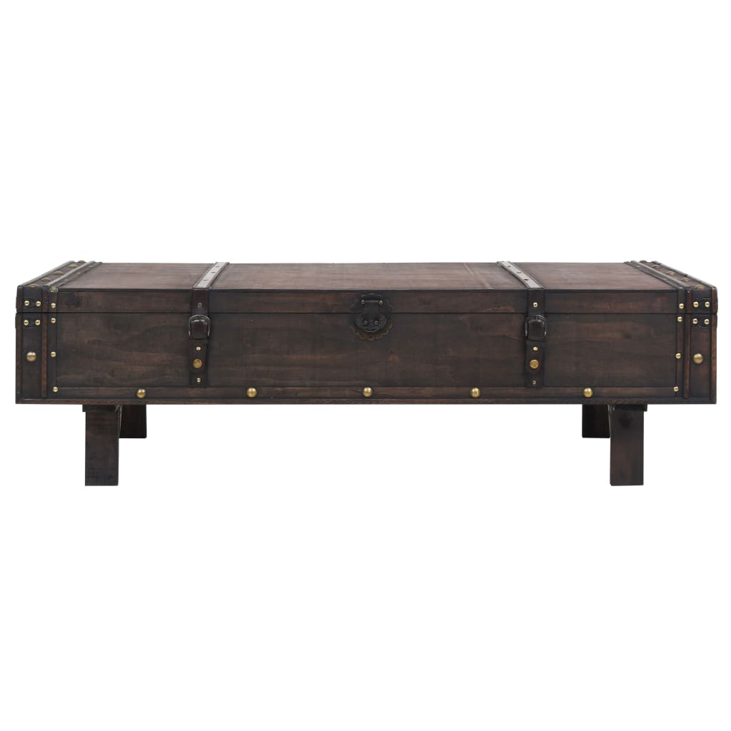 Coffee Table Plywood Vintage Style 120X55X35 Cm