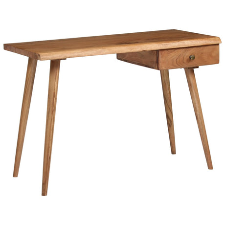 Writing Table Solid Acacia Wood 110X50X76 Cm