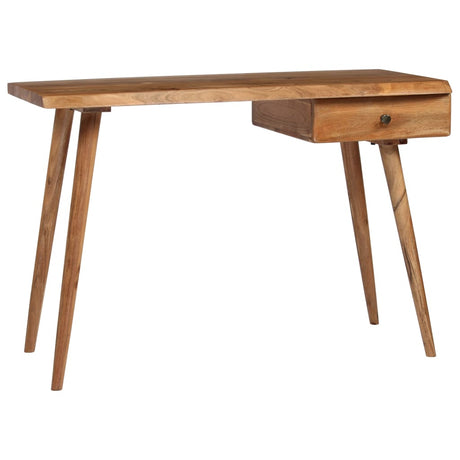 Writing Table Solid Acacia Wood 110X50X76 Cm
