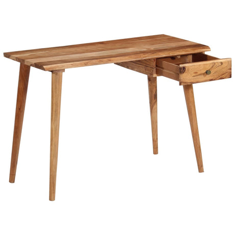 Writing Table Solid Acacia Wood 110X50X76 Cm