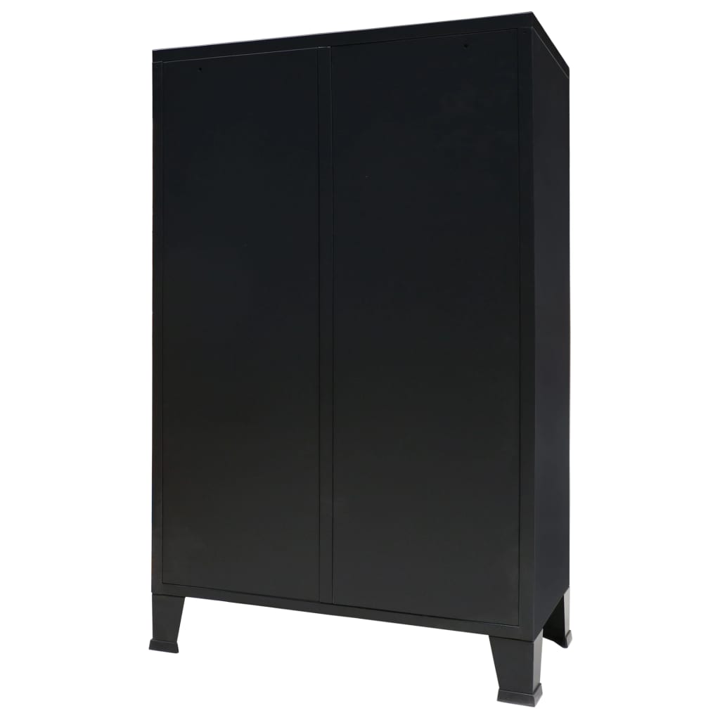 Wardrobe Metal Industrial Style 67X35X107 Cm