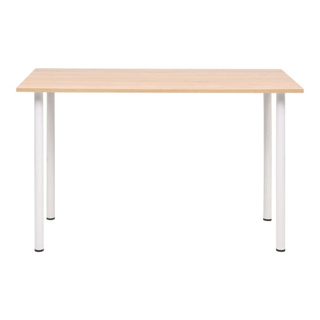 Dining Table 120X60X73 Cm Oak And White