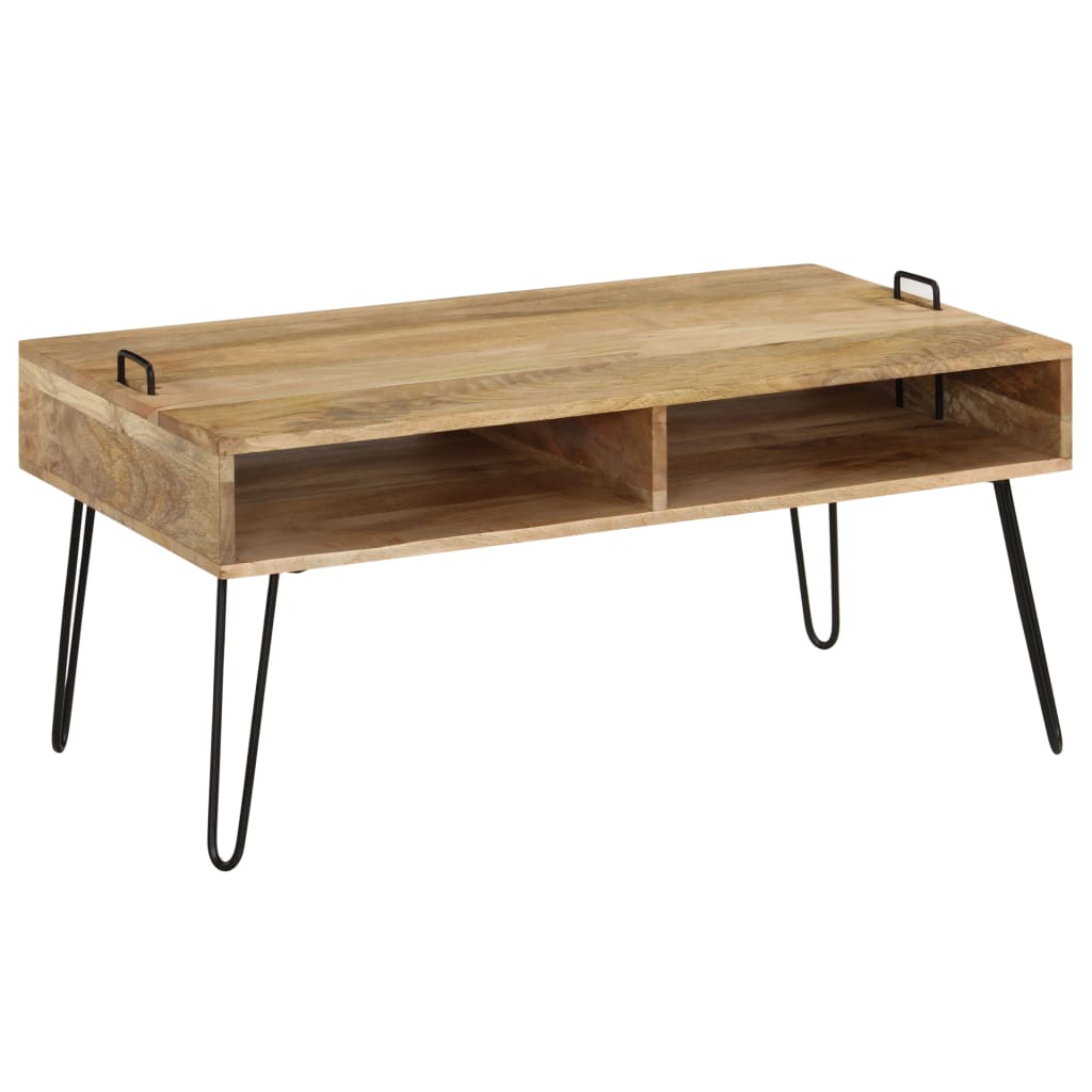 Coffee Table Solid Mango Wood 100X60X45 Cm