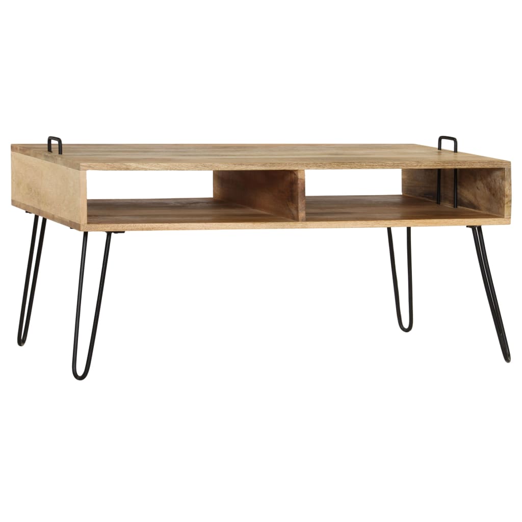 Coffee Table Solid Mango Wood 100X60X45 Cm
