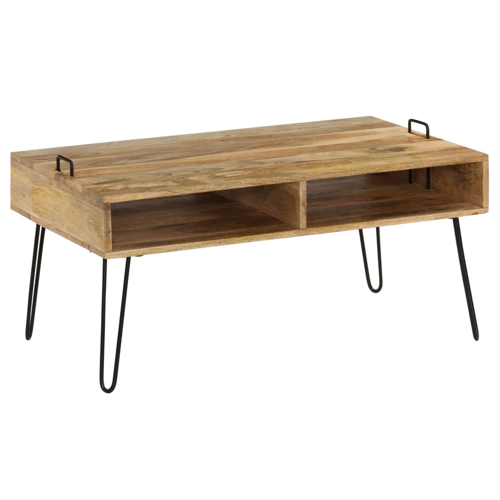 Coffee Table Solid Mango Wood 100X60X45 Cm