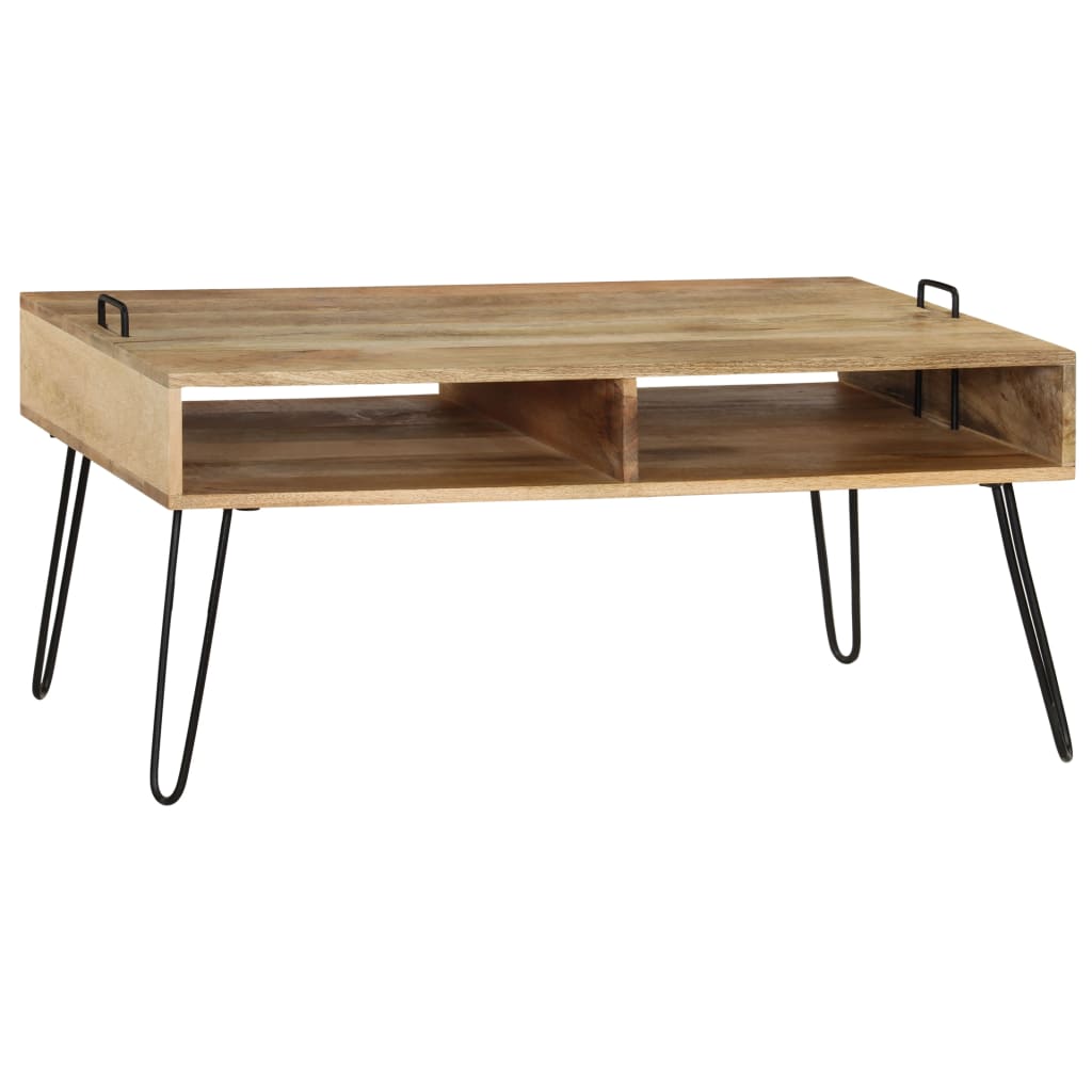 Coffee Table Solid Mango Wood 100X60X45 Cm