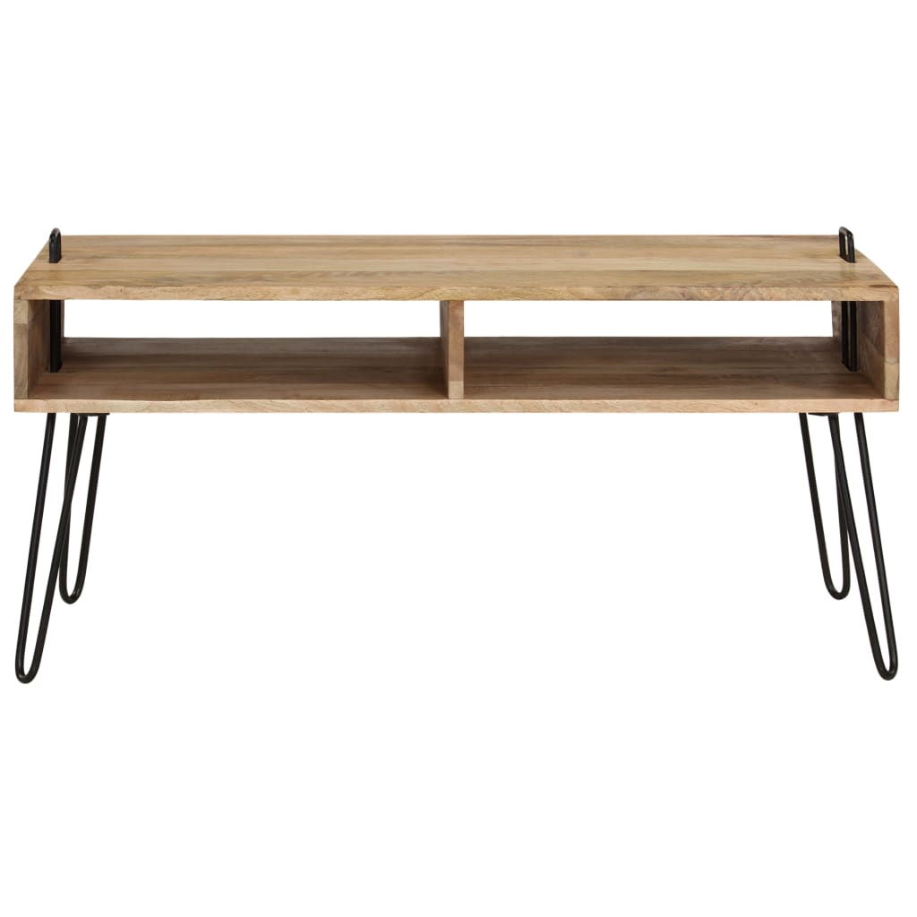 Coffee Table Solid Mango Wood 100X60X45 Cm