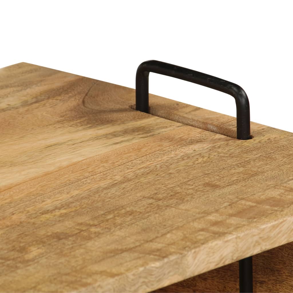 Coffee Table Solid Mango Wood 100X60X45 Cm