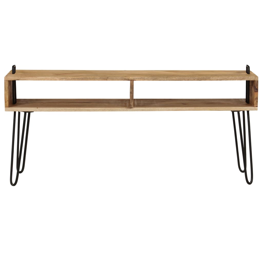Tv Stand Solid Mango Wood 110X35X45 Cm