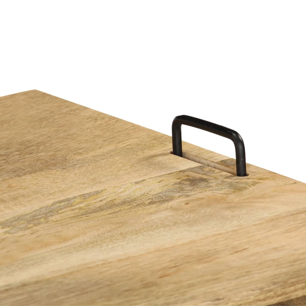 Tv Stand Solid Mango Wood 110X35X45 Cm