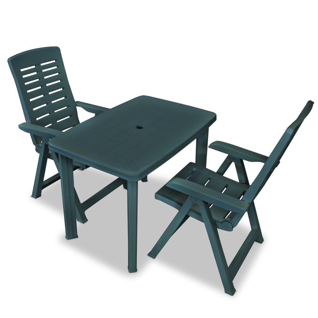 3 Piece Bistro Set Plastic