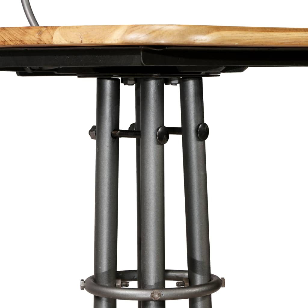 Bar Chairs 2 Pcs Solid Reclaimed Teak Wood