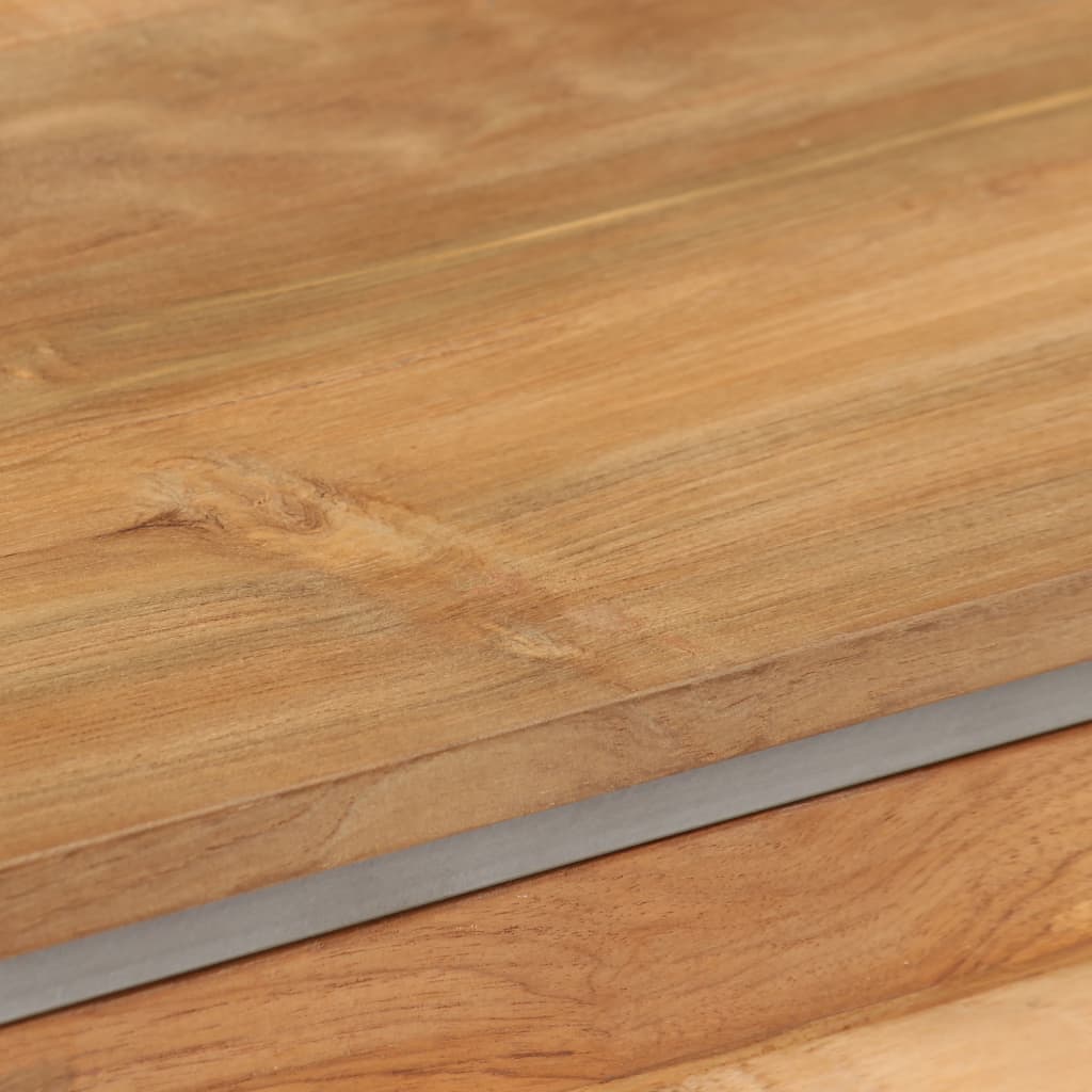 Tv Cabinet Recycled Teak And Steel 120X30X40 Cm