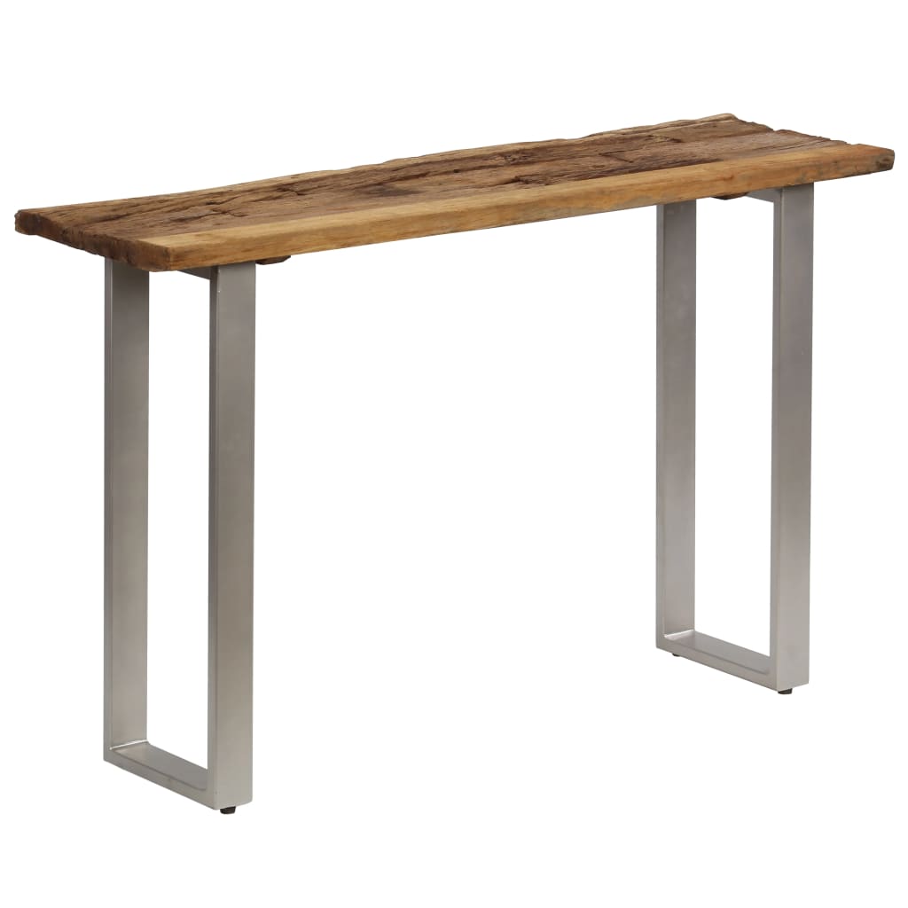 Console Table Reclaimed Wood And Steel 120X35X76 Cm
