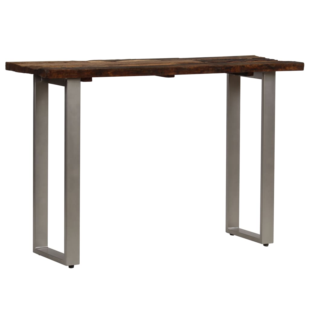 Console Table Reclaimed Wood And Steel 120X35X76 Cm