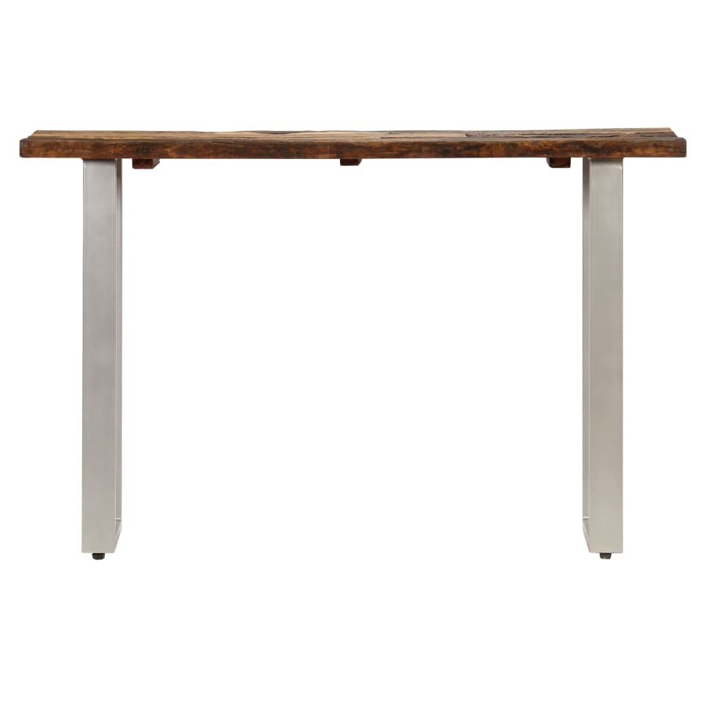 Console Table Reclaimed Wood And Steel 120X35X76 Cm