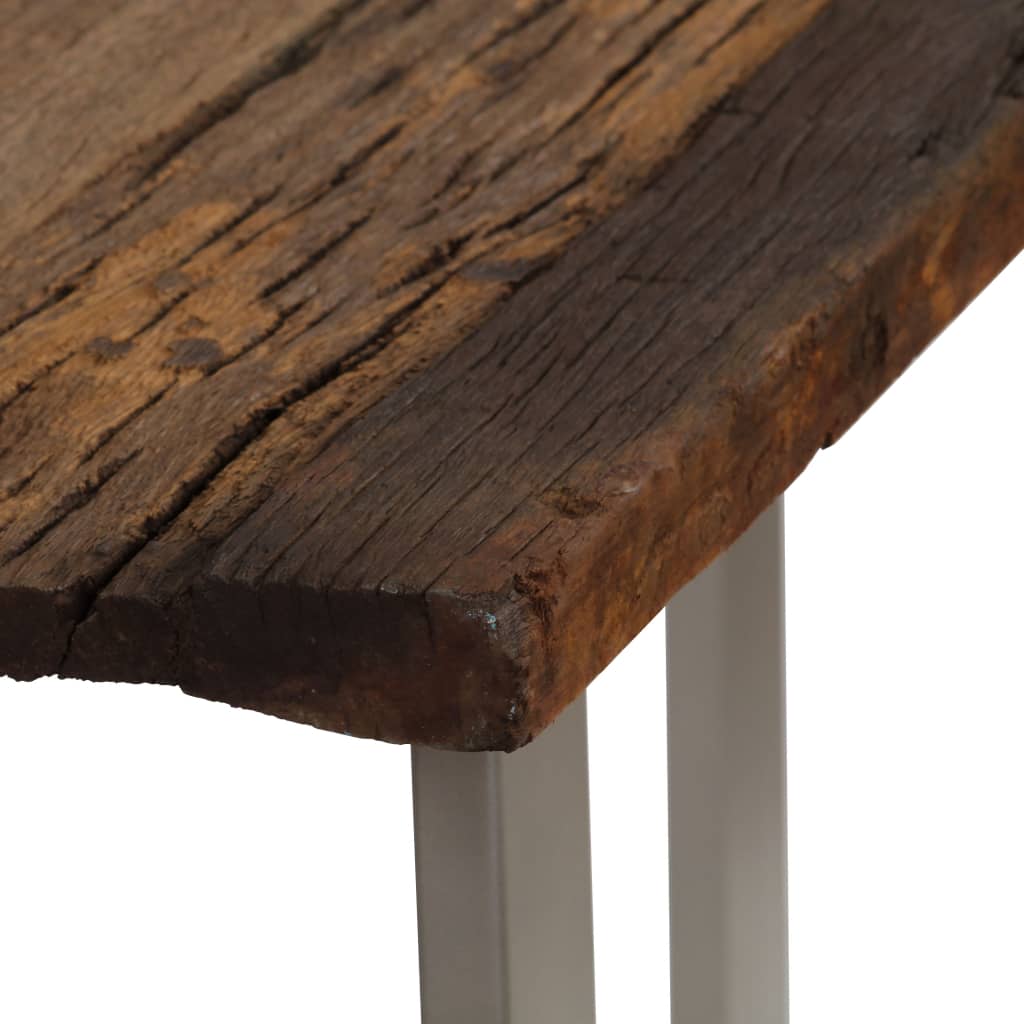 Console Table Reclaimed Wood And Steel 120X35X76 Cm