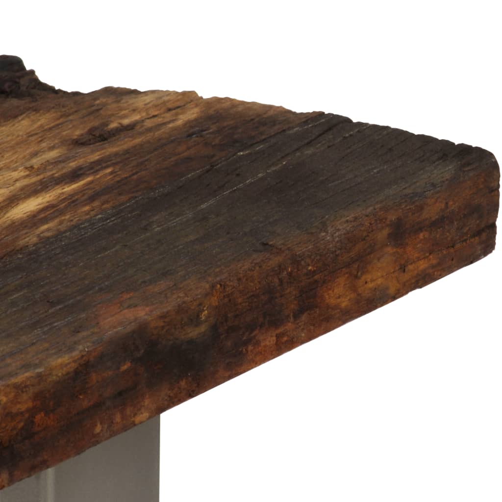 Console Table Reclaimed Wood And Steel 120X35X76 Cm