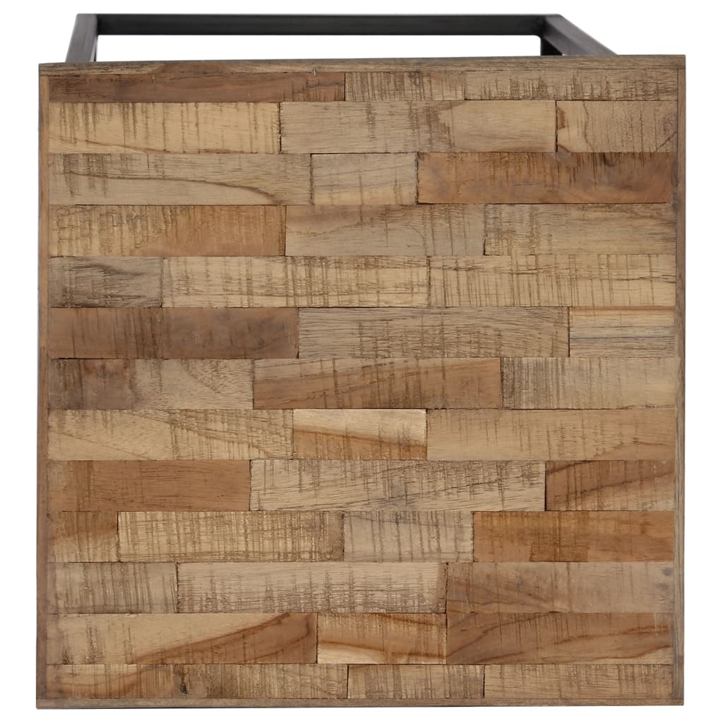 3 Piece Plant Table Set Reclaimed Teak