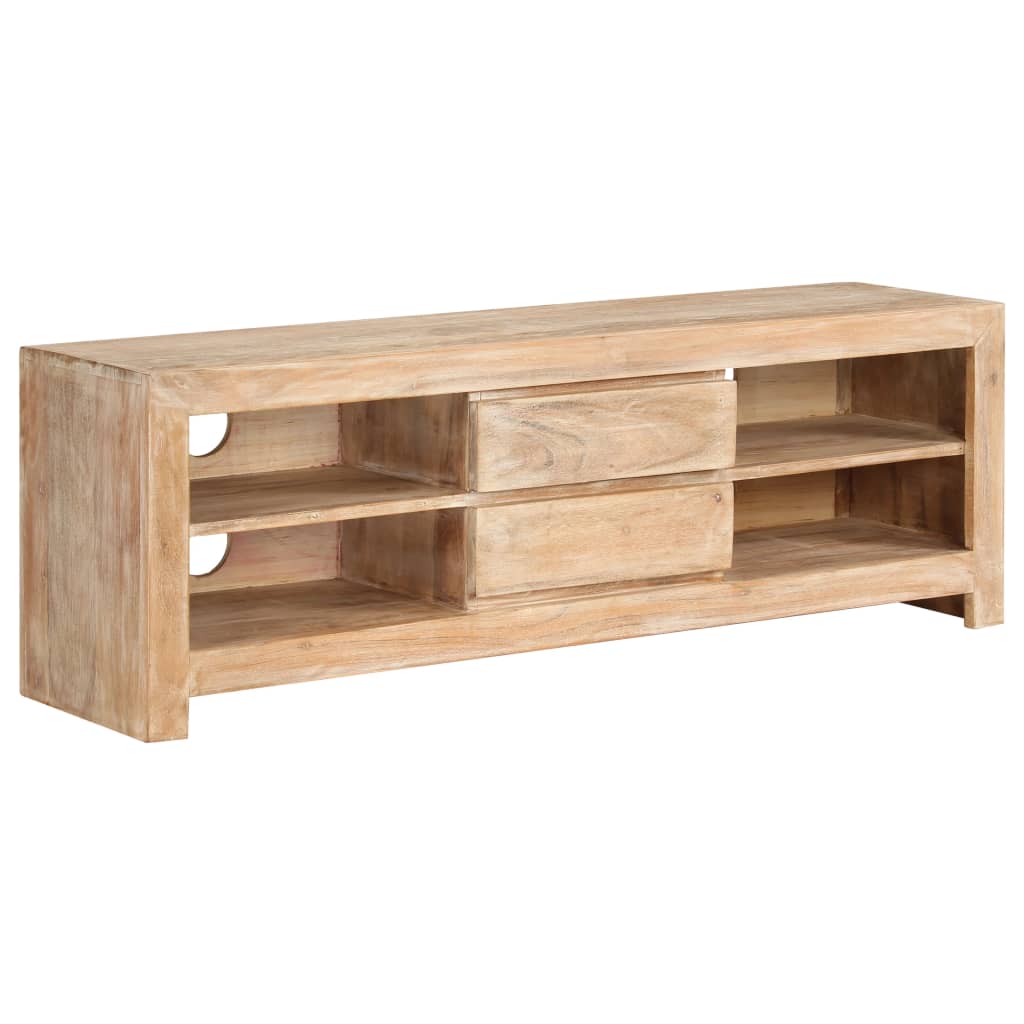 Tv Cabinet Solid Acacia Wood 120X30X40 Cm