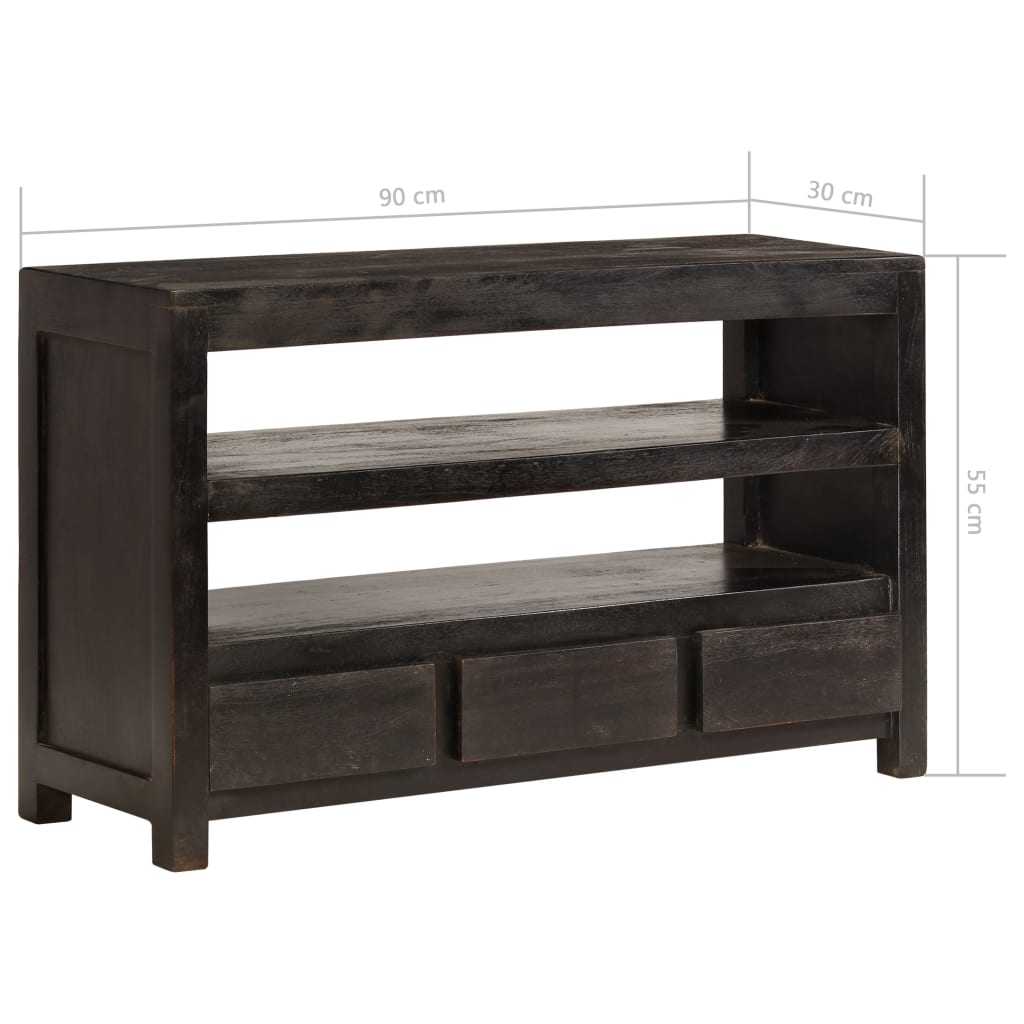 Tv Cabinet Solid Acacia Wood 90X30X55 Cm