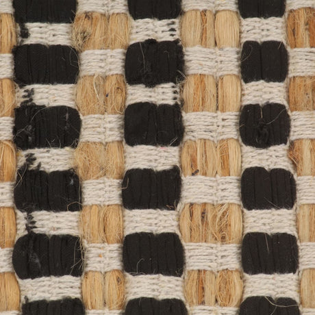 Hand-Woven Jute Bathroom Mat Set Fabric Natural And