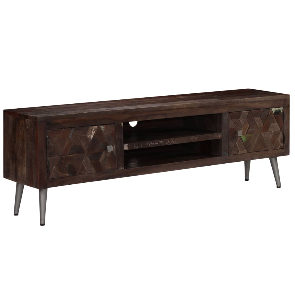 Tv Cabinet Solid Reclaimed Wood 140X30X45 Cm