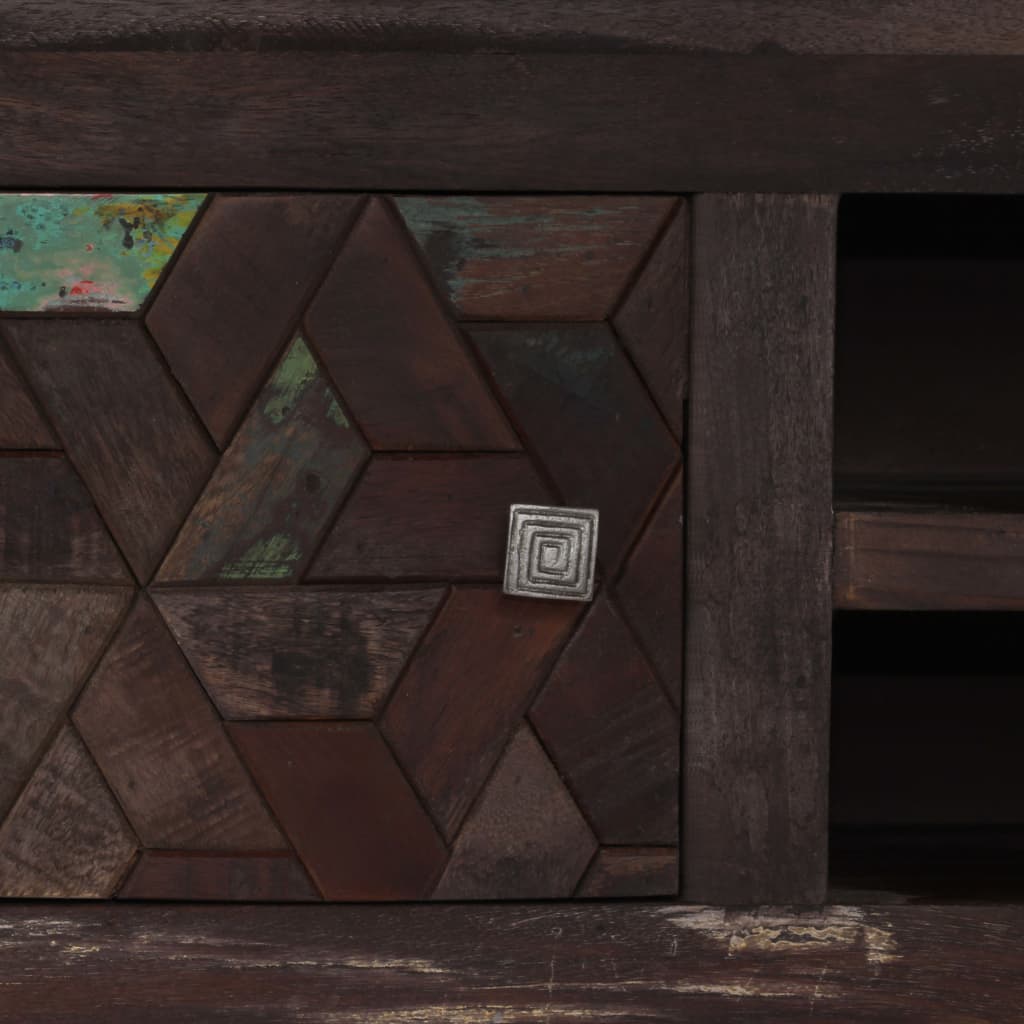 Tv Cabinet Solid Reclaimed Wood 140X30X45 Cm