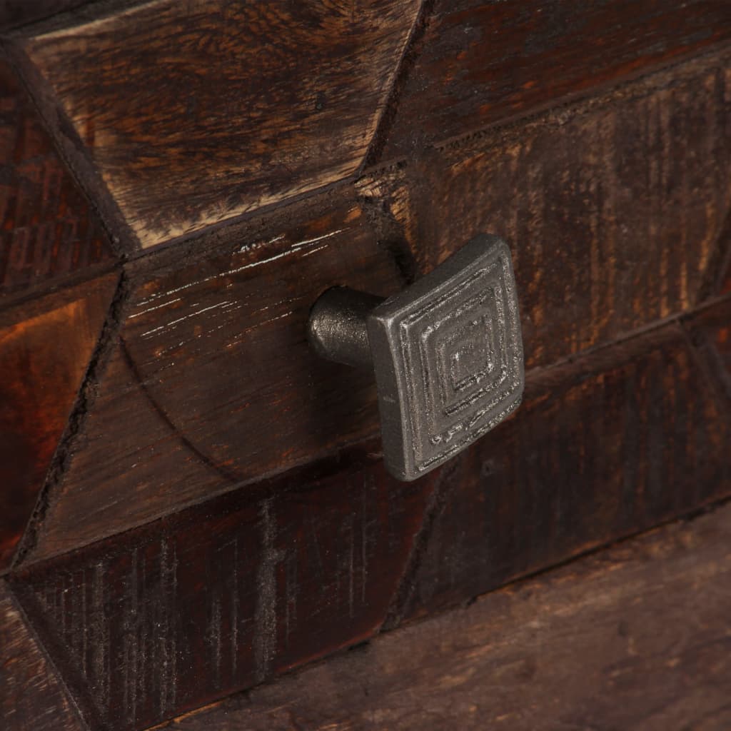 Coffee Table Solid Reclaimed Wood 100X60X35 Cm