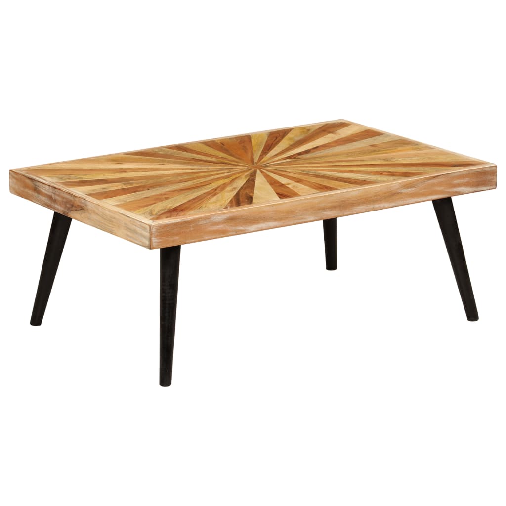 Coffee Table Solid Mango Wood 90X55X36 Cm