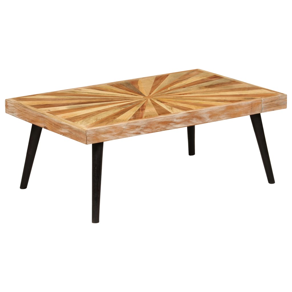 Coffee Table Solid Mango Wood 90X55X36 Cm