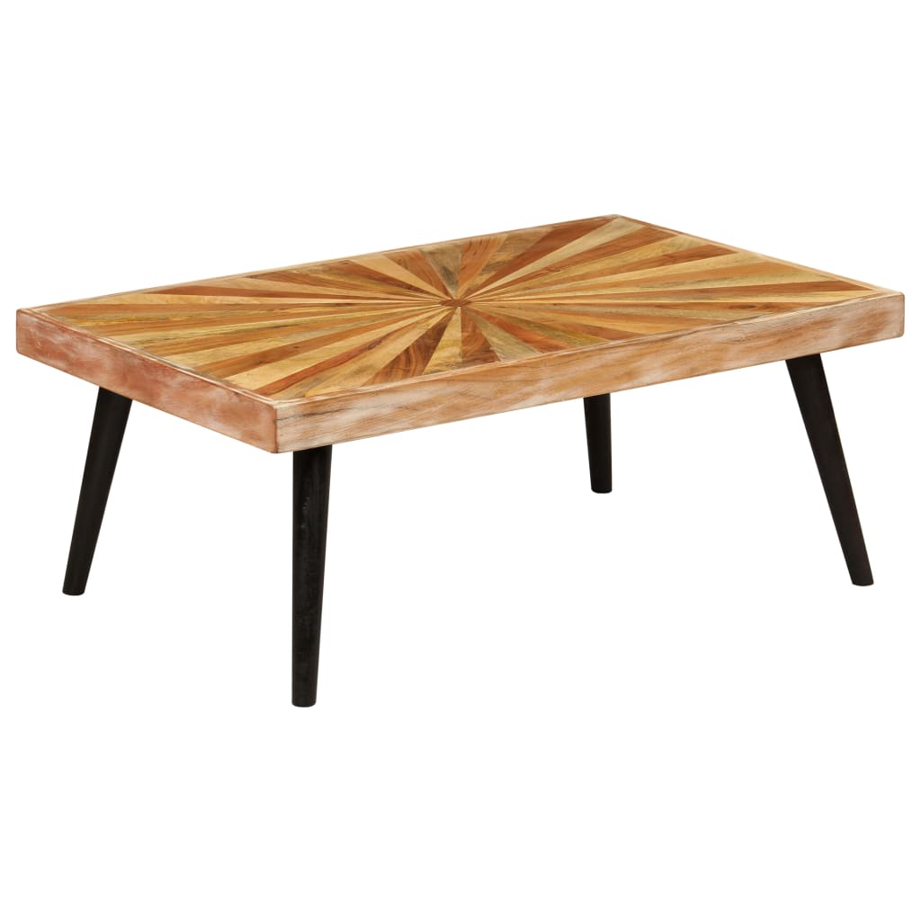 Coffee Table Solid Mango Wood 90X55X36 Cm
