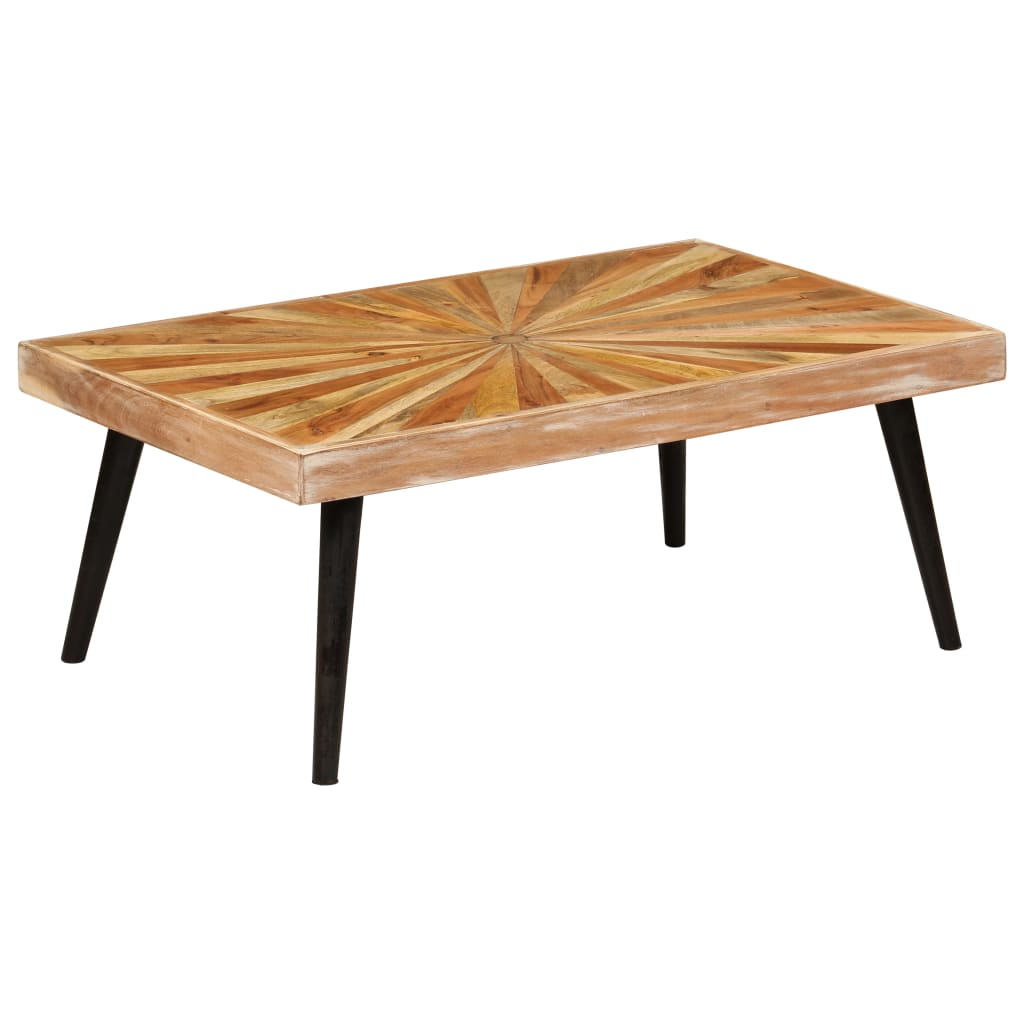 Coffee Table Solid Mango Wood 90X55X36 Cm