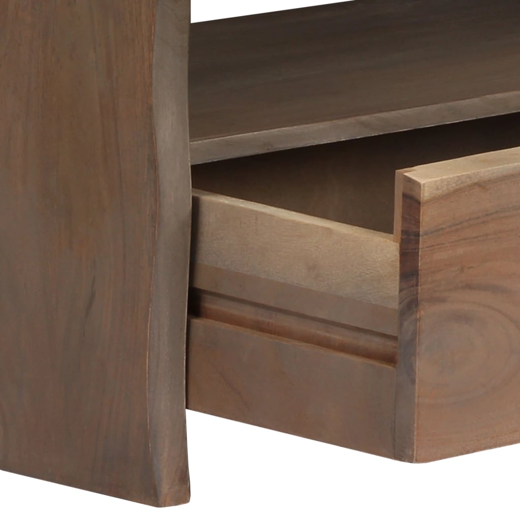 Coffee Table Solid Acacia Wood Live Edges 90X50X40 Cm