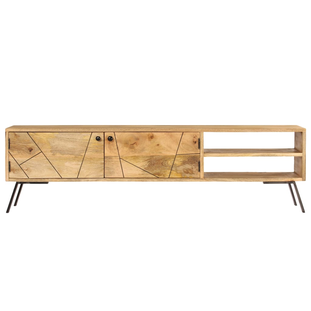 Tv Cabinet Solid Mango Wood 140X30X40 Cm