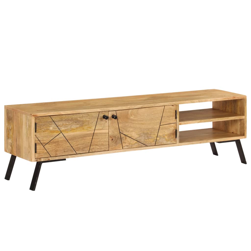Tv Cabinet Solid Mango Wood 140X30X40 Cm