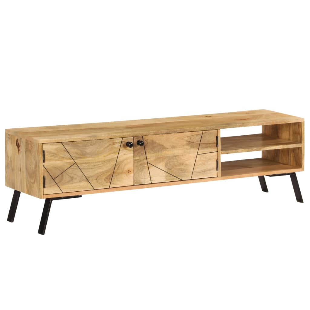 Tv Cabinet Solid Mango Wood 140X30X40 Cm
