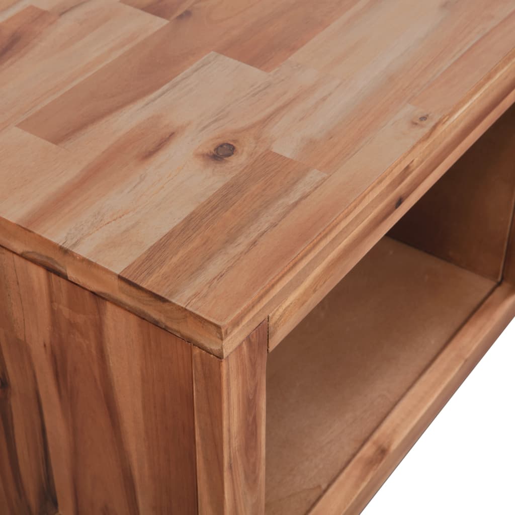 Coffee Table Solid Acacia Wood 90X50X37.5 Cm
