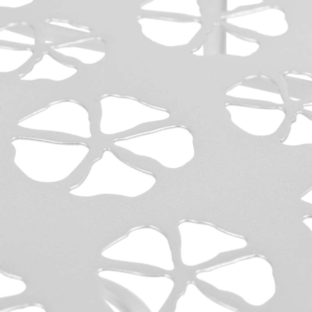 Side Table Vintage Style Half Round Metal 72X36X74 Cm