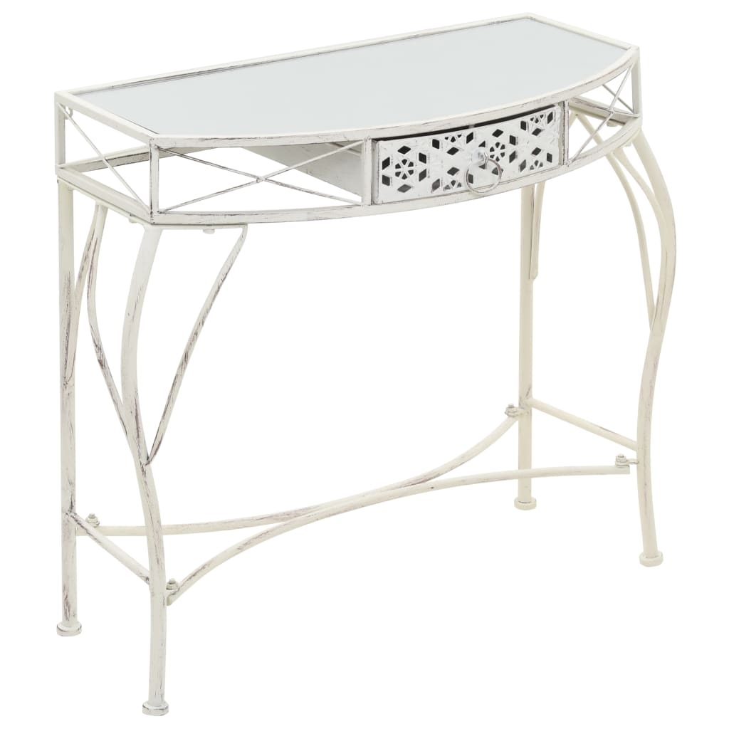 Side Table French Style Metal 82X39X76 Cm