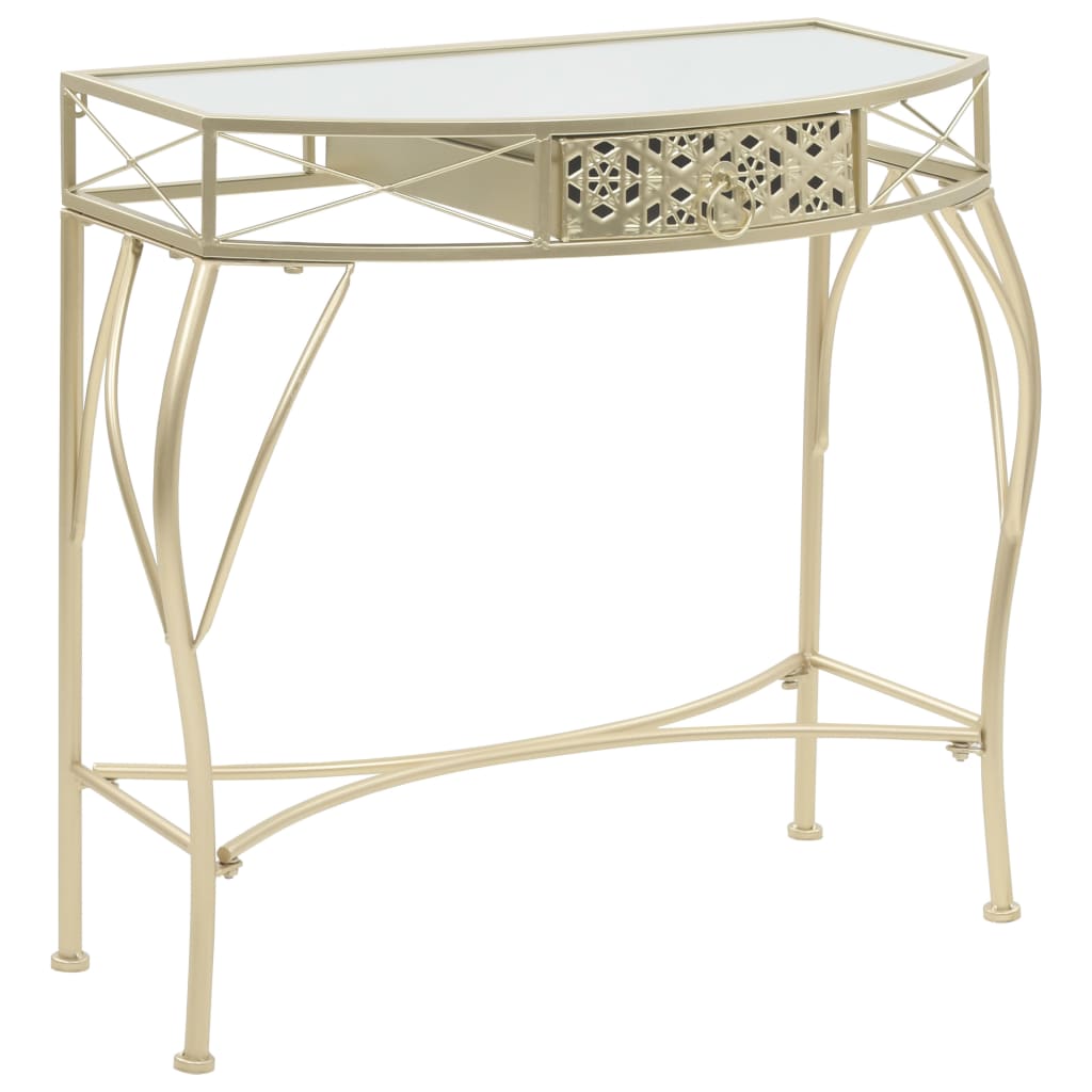 Side Table French Style Metal 82X39X76 Cm
