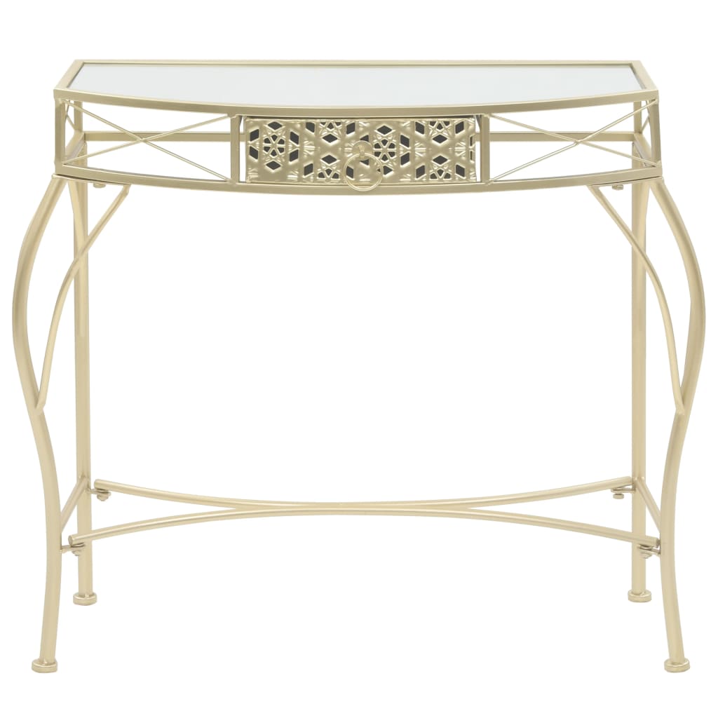 Side Table French Style Metal 82X39X76 Cm