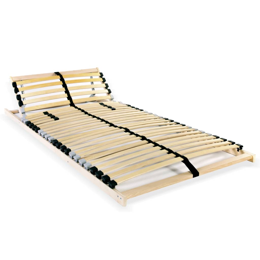 Slatted Bed Base Without Mattress With 28 Slats 7 Zones