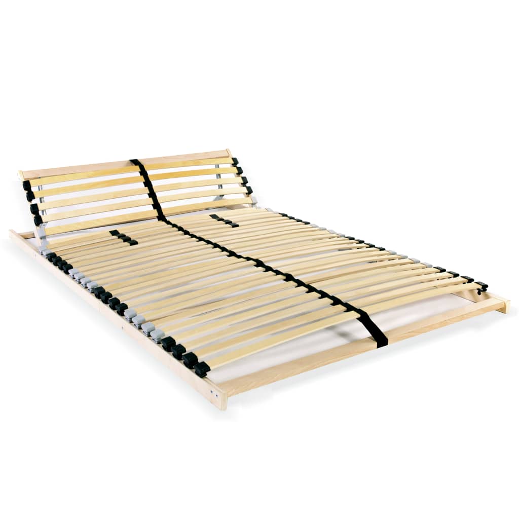 Slatted Bed Base Without Mattress With 28 Slats 7 Zones