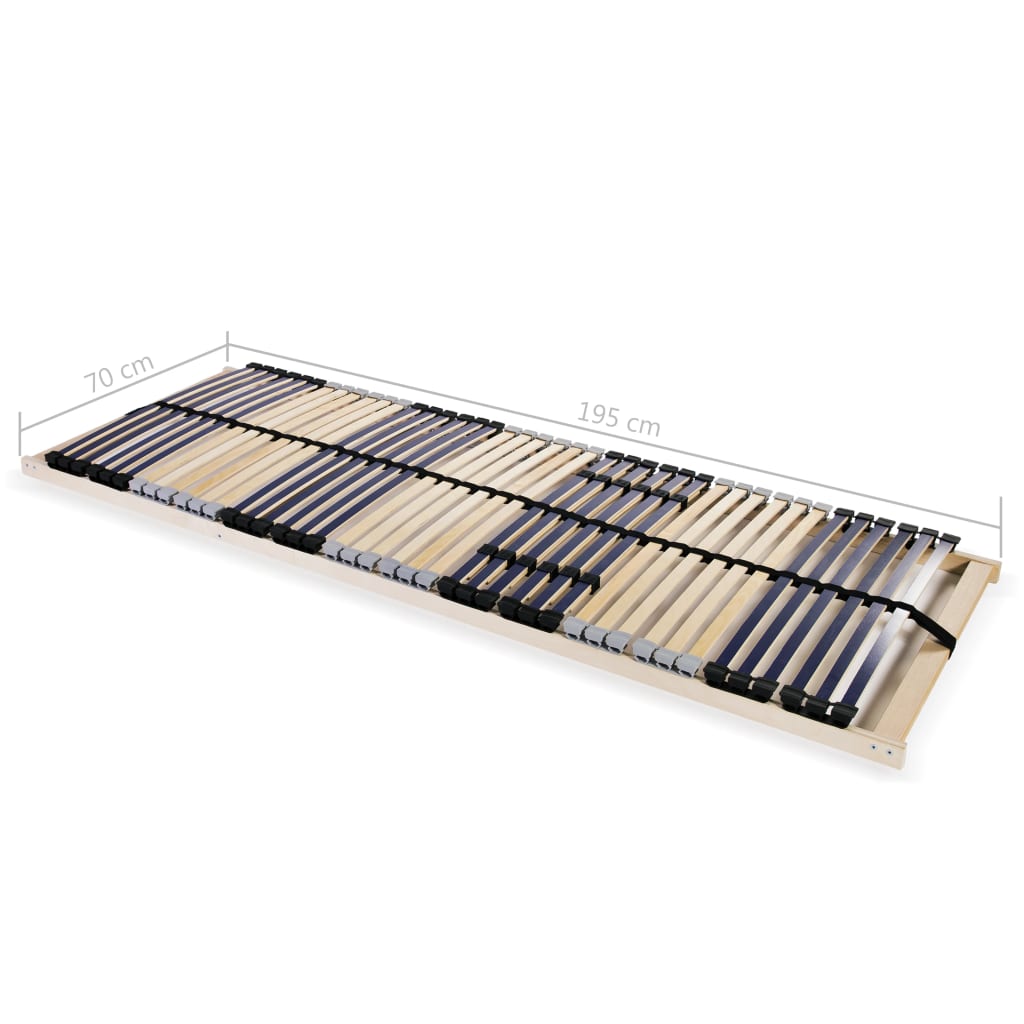 Slatted Bed Base Without Mattress With 42 Slats 7 Zones