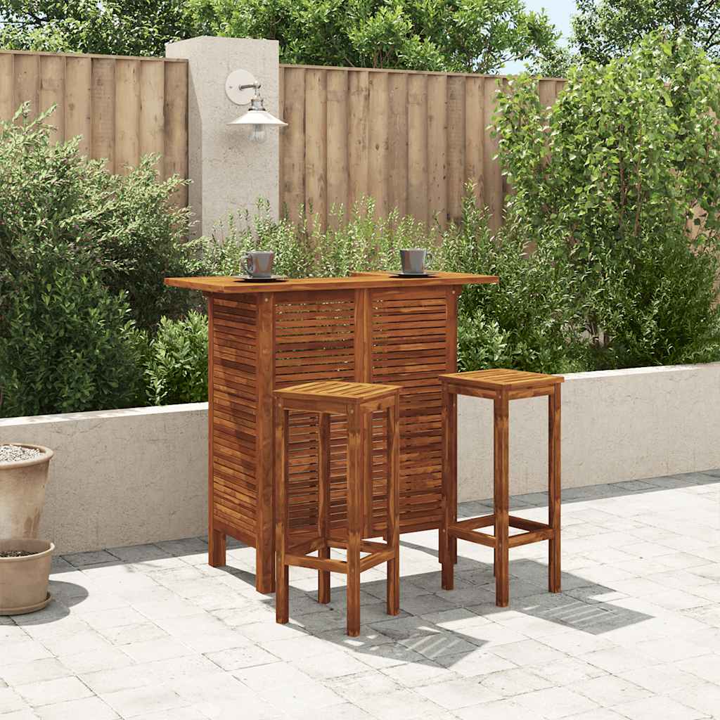 5 Piece Garden Bar Set Solid Wood Acacia